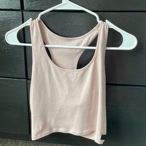 Alphalete light pink crop top